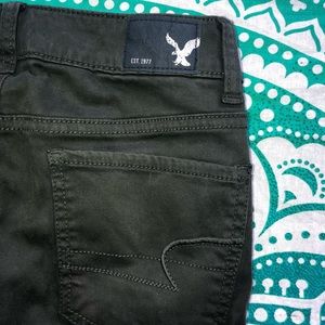 American Eagle Outfitters Army Green Jeans
